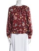 Ulla Johnson Silk Floral Print Blouse