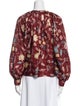 Ulla Johnson Silk Floral Print Blouse