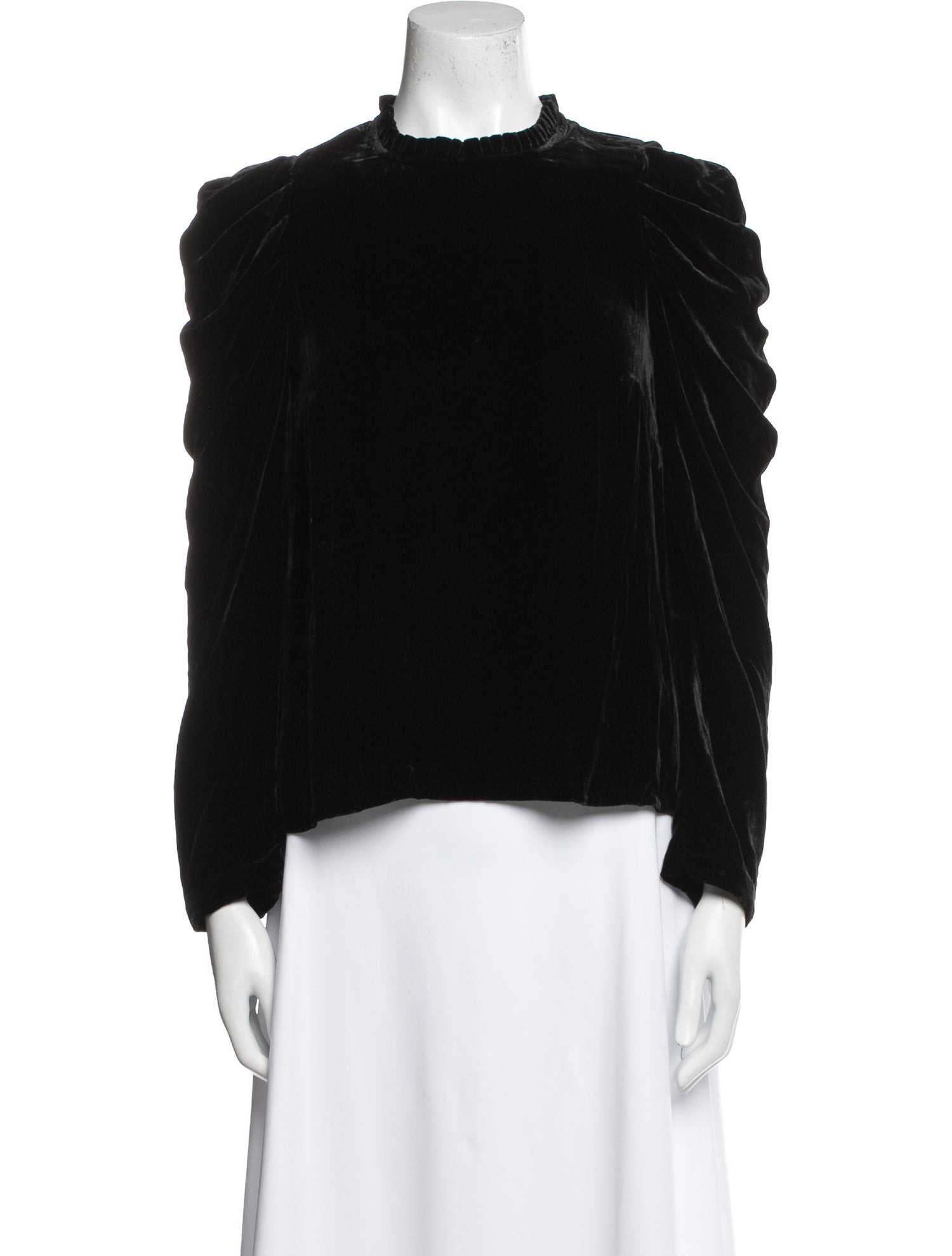 Ulla Johnson Mock Neck Long Sleeve Blouse