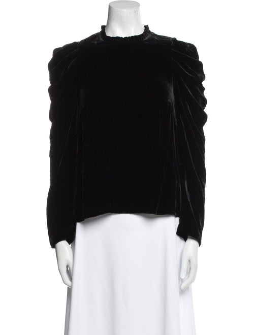 Ulla Johnson Mock Neck Long Sleeve Blouse