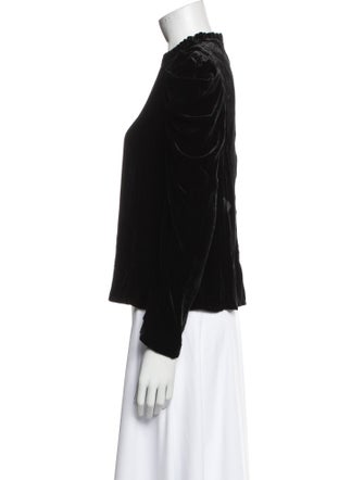 Ulla Johnson Mock Neck Long Sleeve Blouse