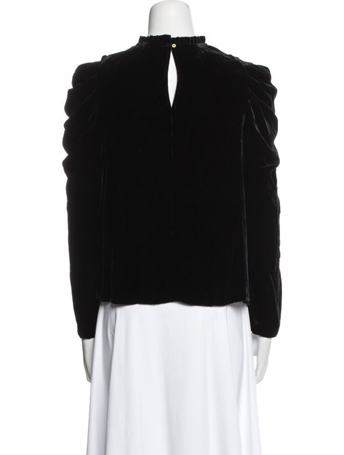 Ulla Johnson Mock Neck Long Sleeve Blouse