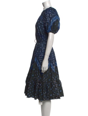 Ulla Johnson Floral Print Midi Length Dress