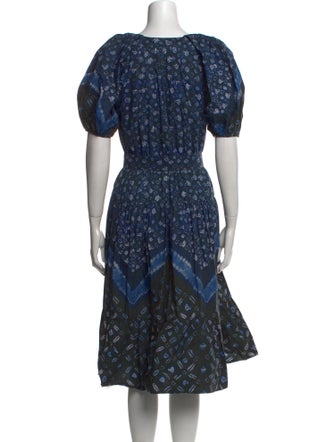 Ulla Johnson Floral Print Midi Length Dress