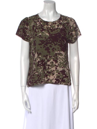 Ulla Johnson Silk Printed T-Shirt