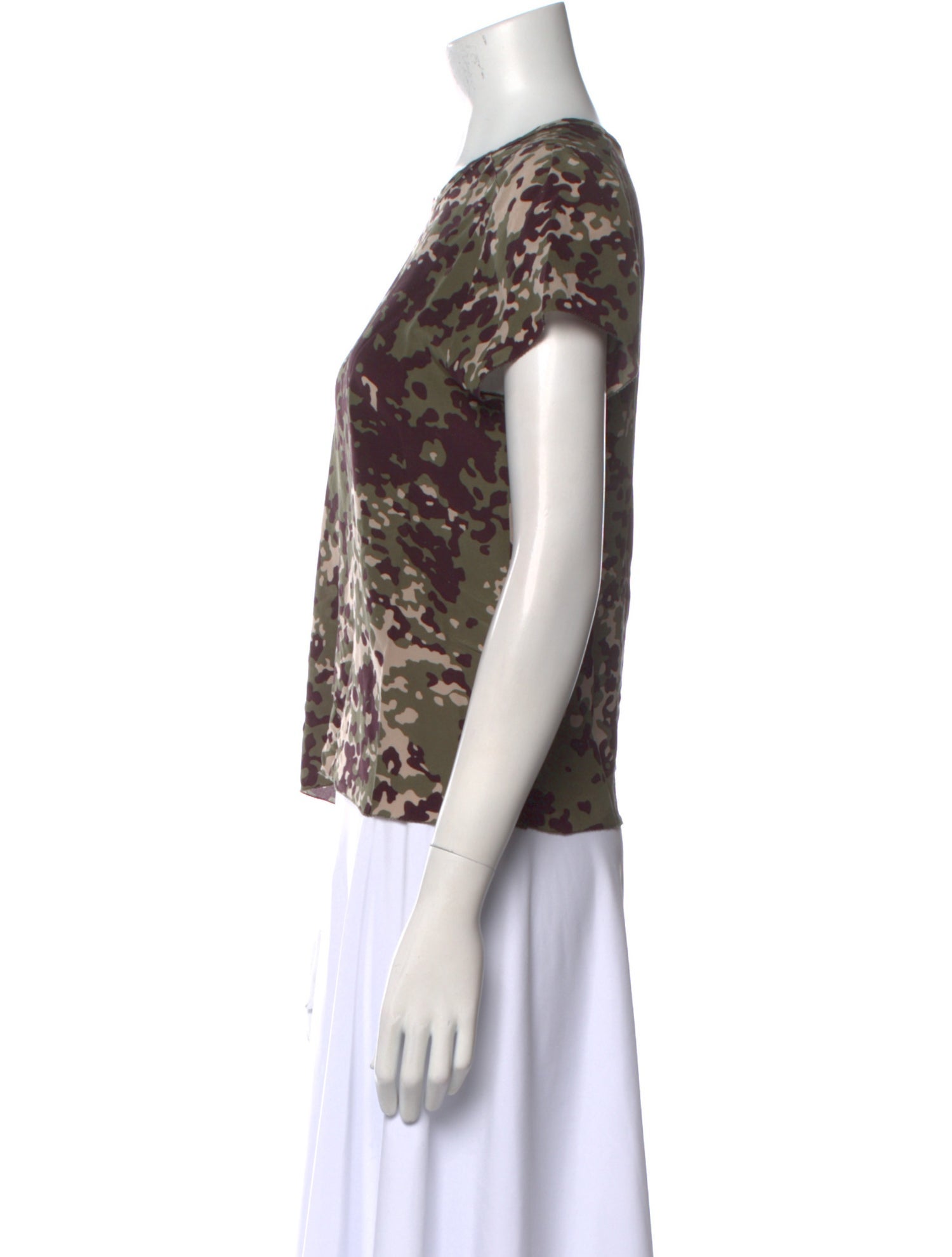 Ulla Johnson Silk Printed T-Shirt