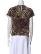 Ulla Johnson Silk Printed T-Shirt