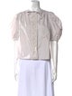 Ulla Johnson Crew Neck Short Sleeve Blouse