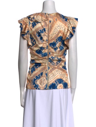 Ulla Johnson Silk Printed Blouse