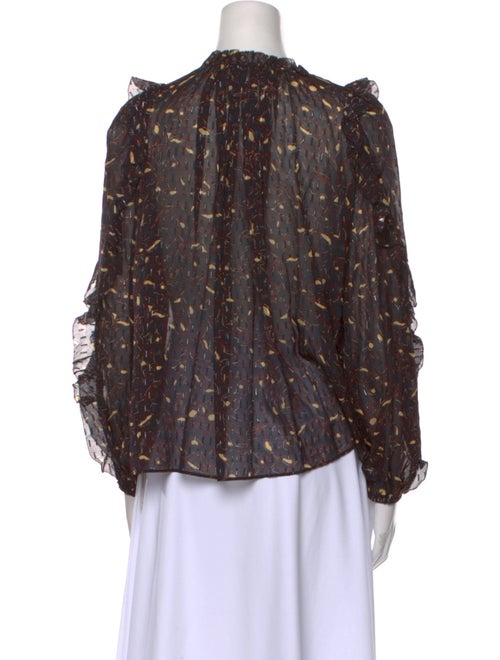 Ulla Johnson Silk Floral Print Blouse