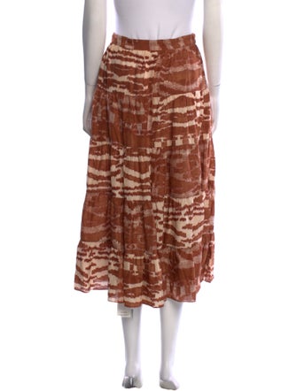 Ulla Johnson Silk Midi Length Skirt