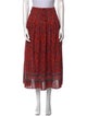 Ulla Johnson Floral Print Midi Length Skirt
