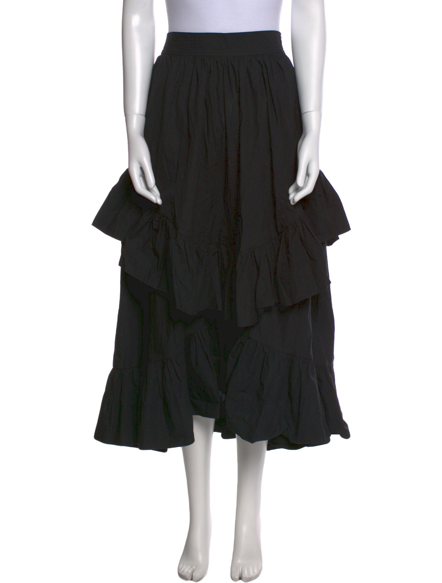 Ulla Johnson Ruffle Embellishment Midi Length Skirt