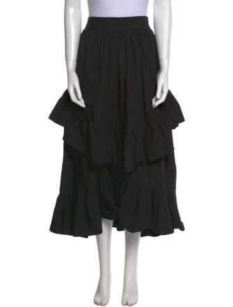 Ulla Johnson Ruffle Embellishment Midi Length Skirt