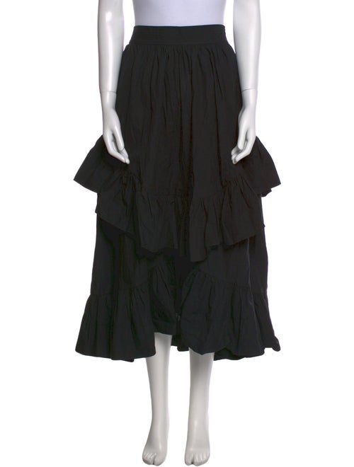 Ulla Johnson Ruffle Embellishment Midi Length Skirt