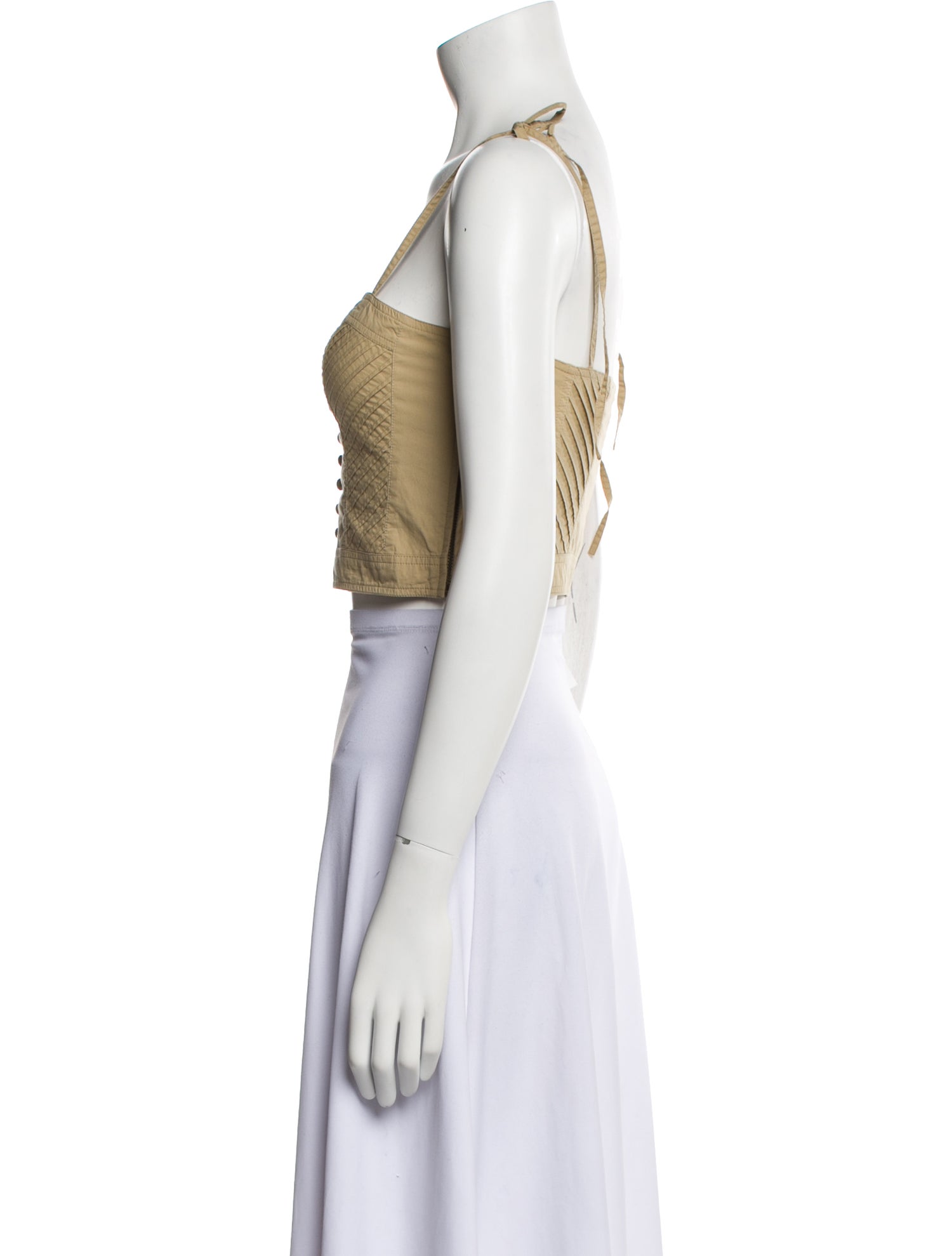 Ulla Johnson Square Neckline Sleeveless Crop Top