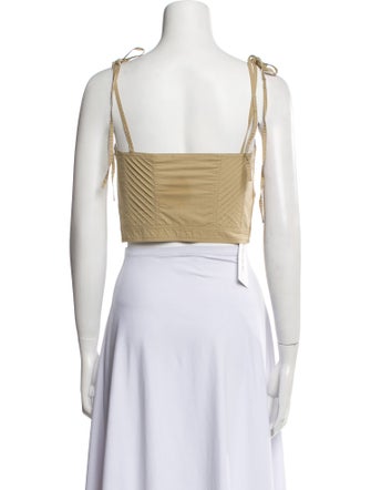 Ulla Johnson Square Neckline Sleeveless Crop Top