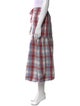 Ulla Johnson Plaid Print Midi Length Skirt