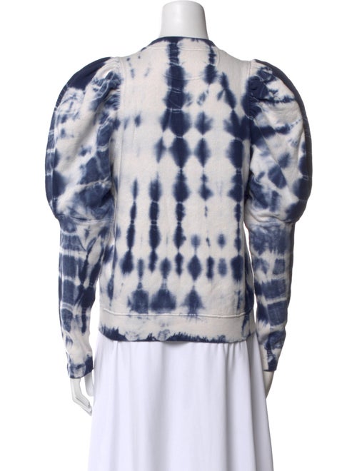 Ulla Johnson Tie-Dye Print Crew Neck Sweatshirt