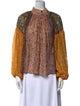 Ulla Johnson Silk Floral Print Blouse