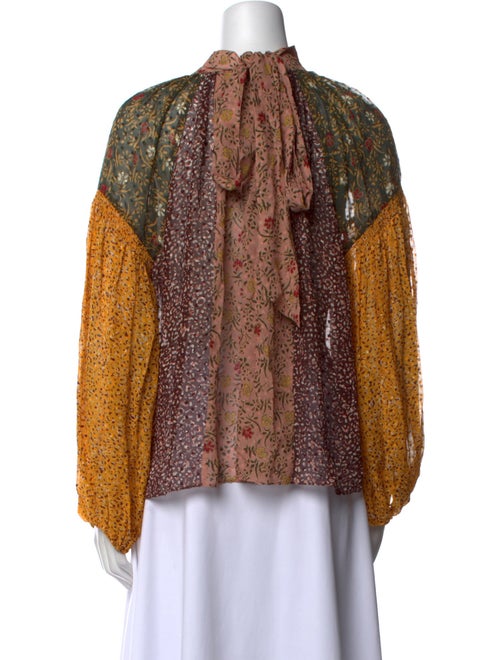 Ulla Johnson Silk Floral Print Blouse