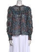Ulla Johnson Silk Floral Print Blouse