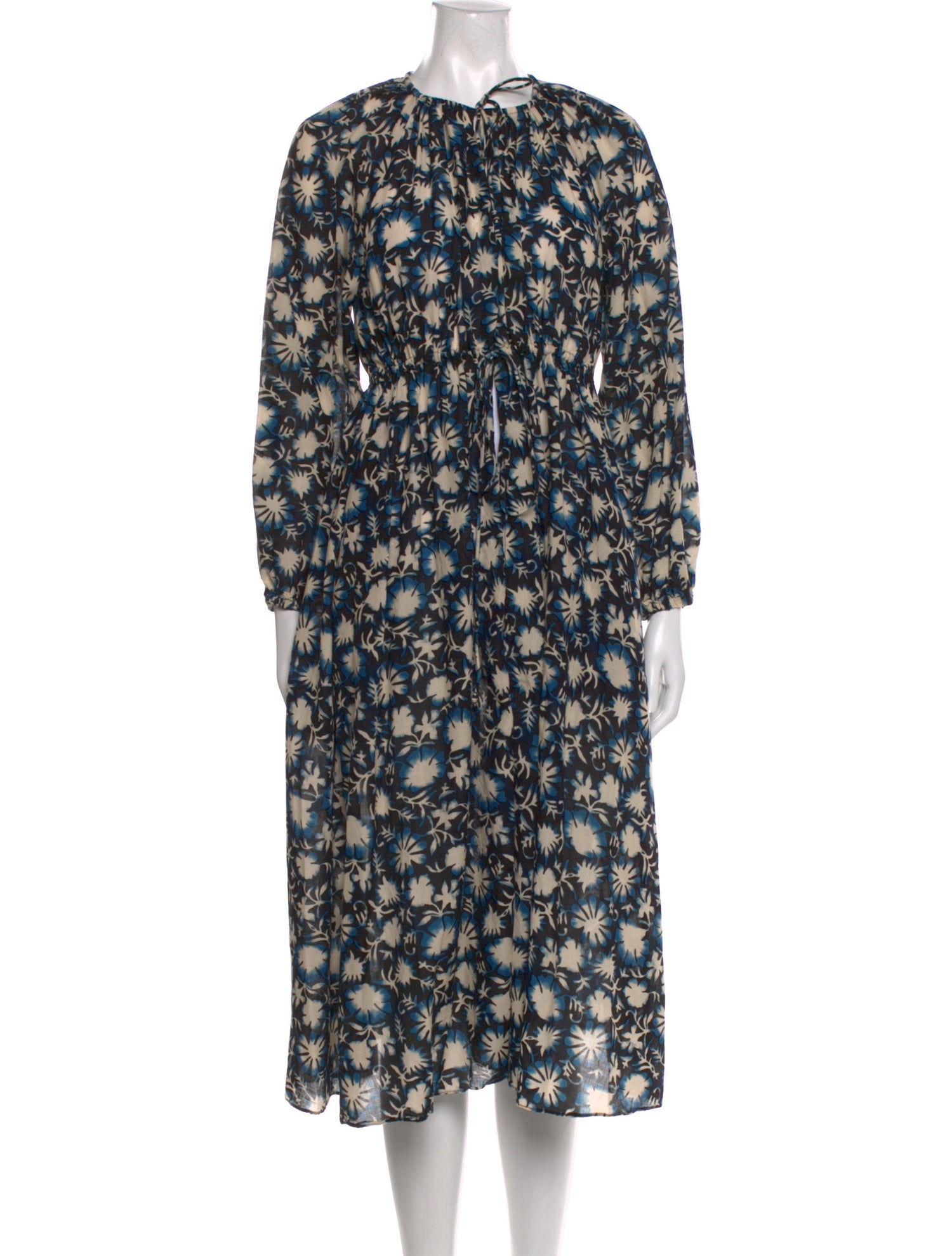 Ulla Johnson Floral Print Midi Length Dress