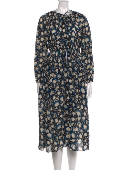 Ulla Johnson Floral Print Midi Length Dress