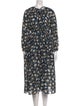 Ulla Johnson Floral Print Midi Length Dress