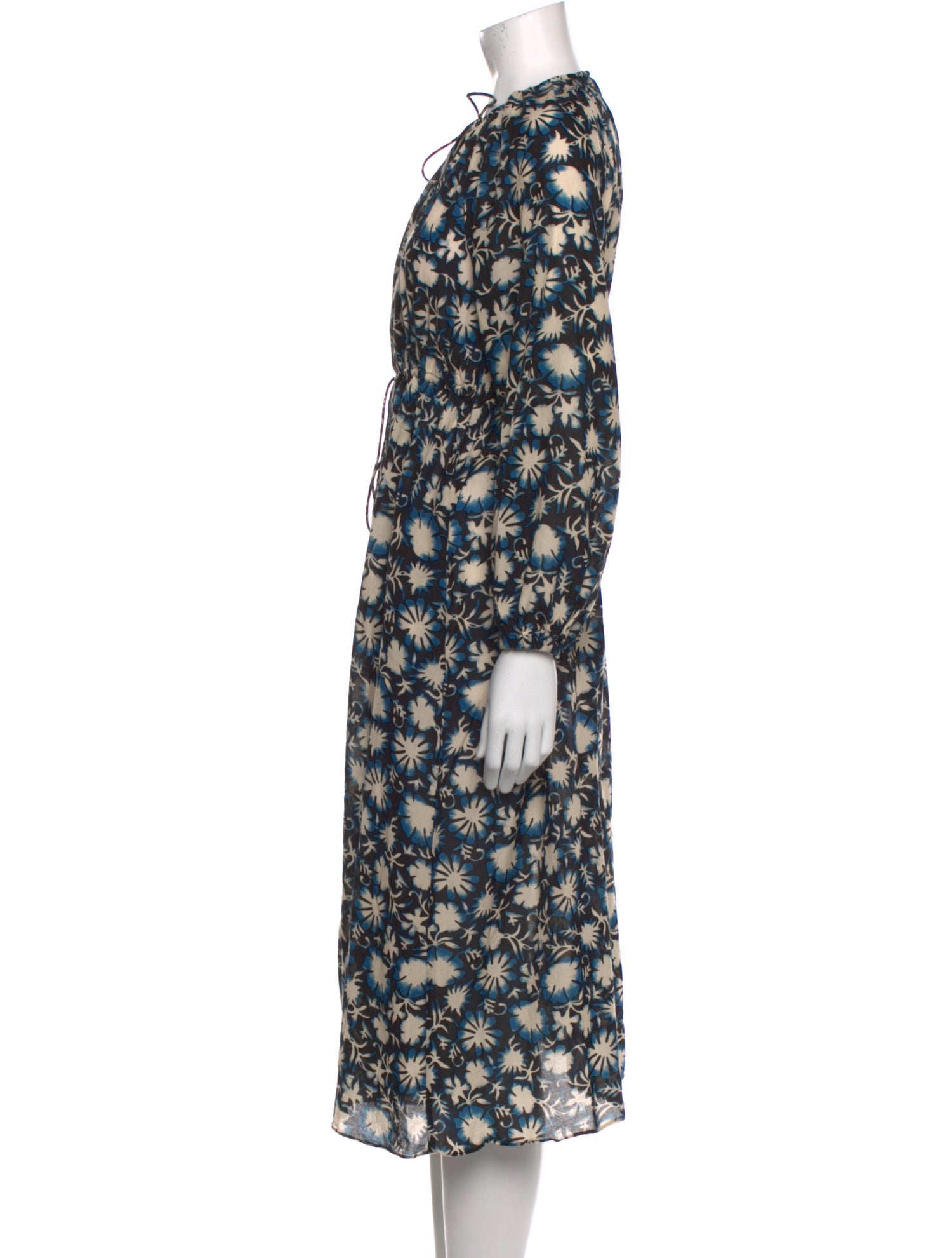 Ulla Johnson Floral Print Midi Length Dress