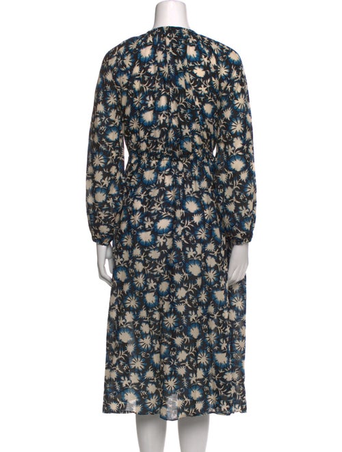 Ulla Johnson Floral Print Midi Length Dress