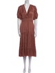 Ulla Johnson V-Neck Midi Length Dress