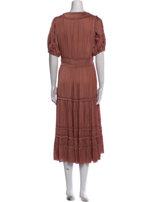 Ulla Johnson V-Neck Midi Length Dress