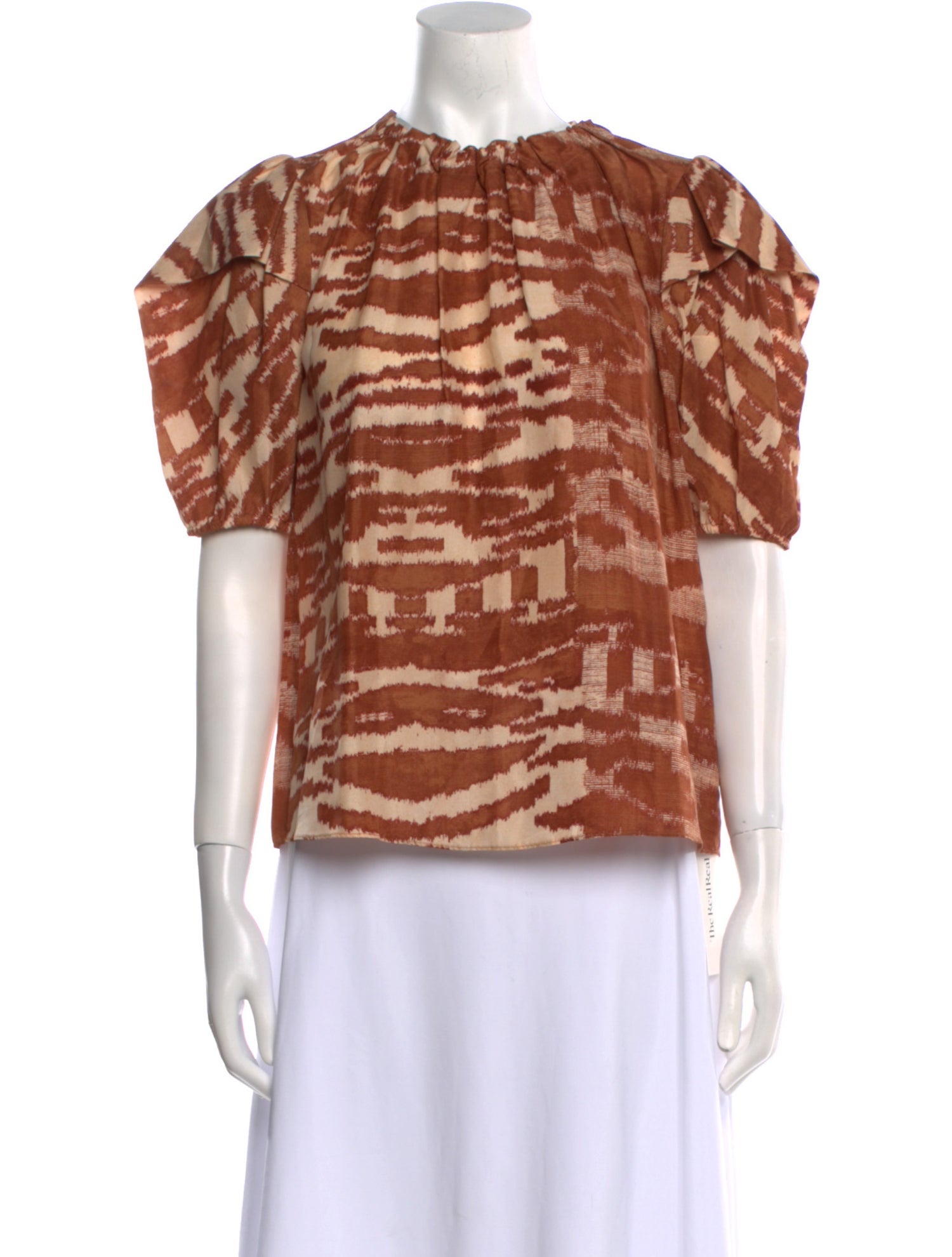 Ulla Johnson Silk Animal Print Blouse