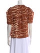 Ulla Johnson Silk Animal Print Blouse