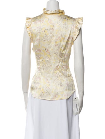 Ulla Johnson Silk Printed Blouse