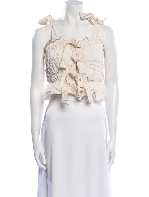 Ulla Johnson Square Neckline Sleeveless Crop Top