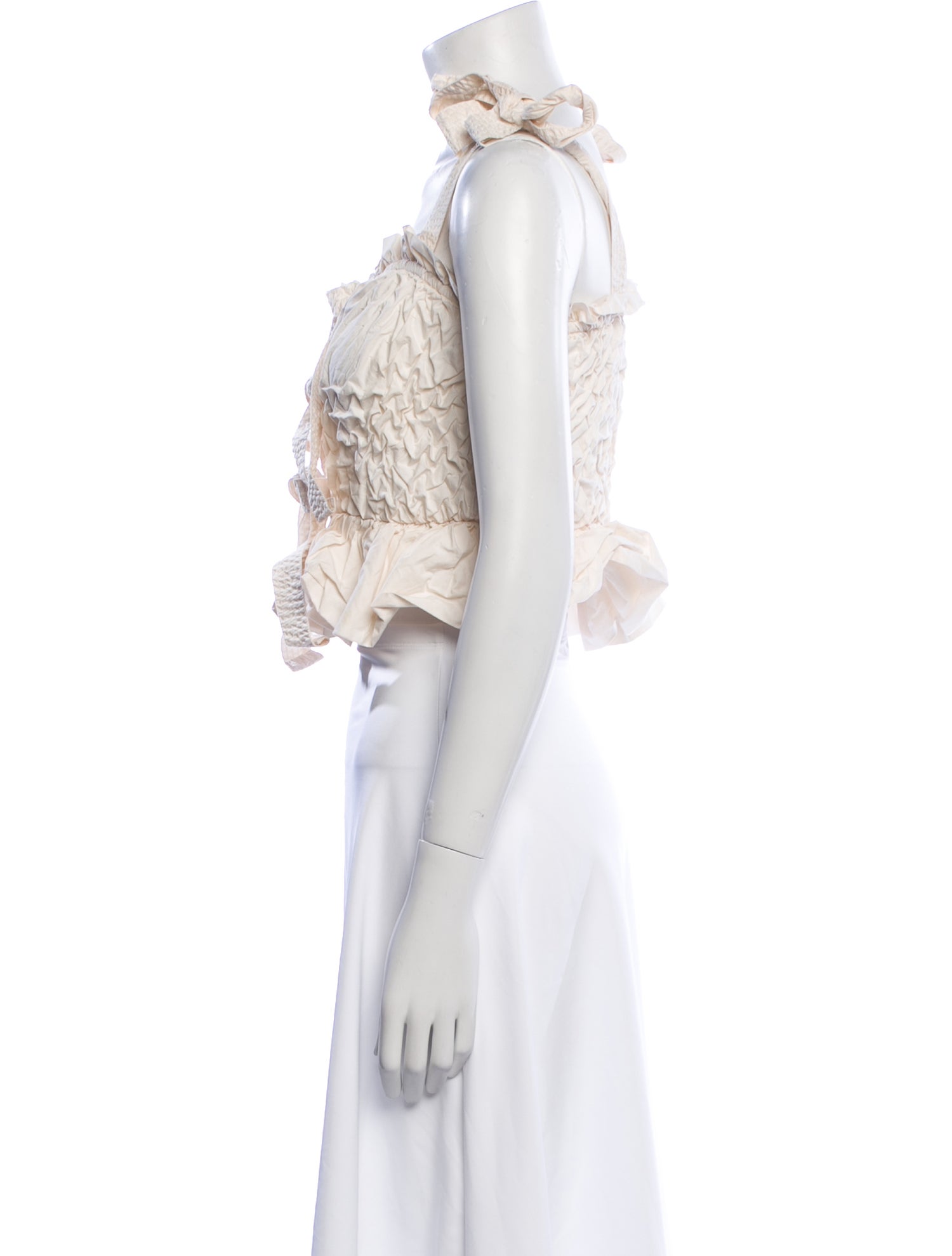 Ulla Johnson Square Neckline Sleeveless Crop Top