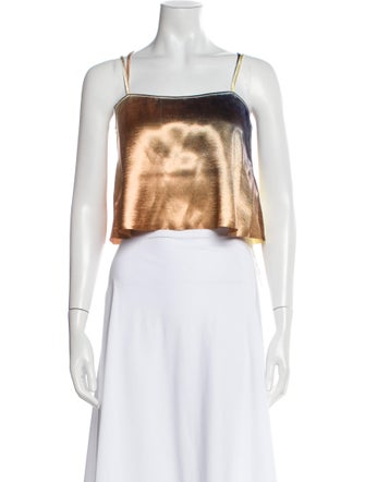 Ulla Johnson Square Neckline Sleeveless Crop Top