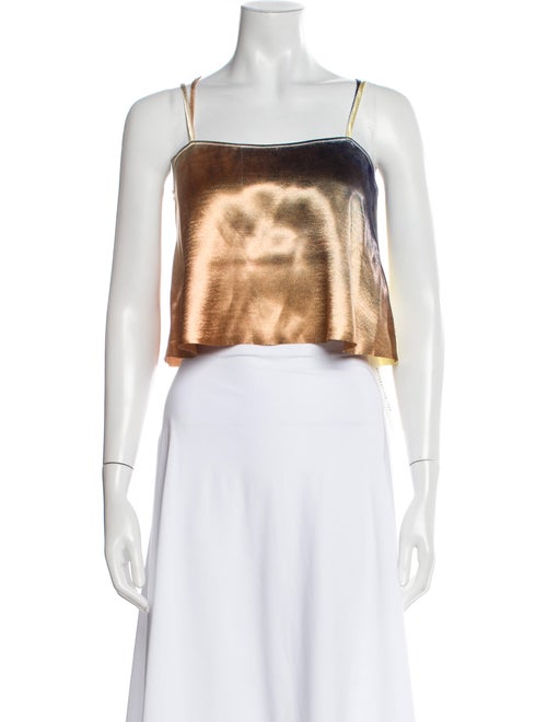 Ulla Johnson Square Neckline Sleeveless Crop Top