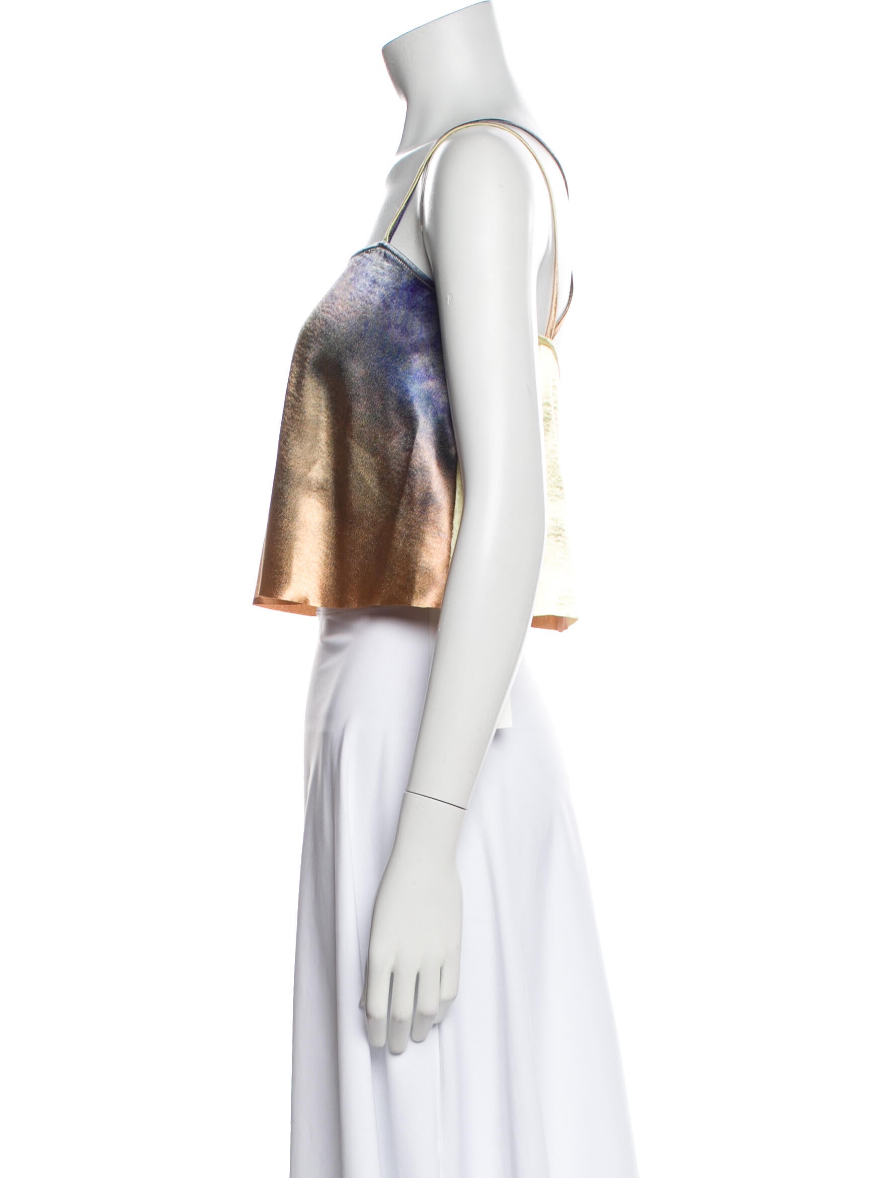 Ulla Johnson Square Neckline Sleeveless Crop Top