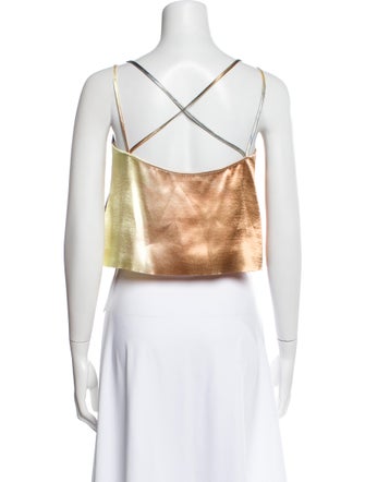 Ulla Johnson Square Neckline Sleeveless Crop Top