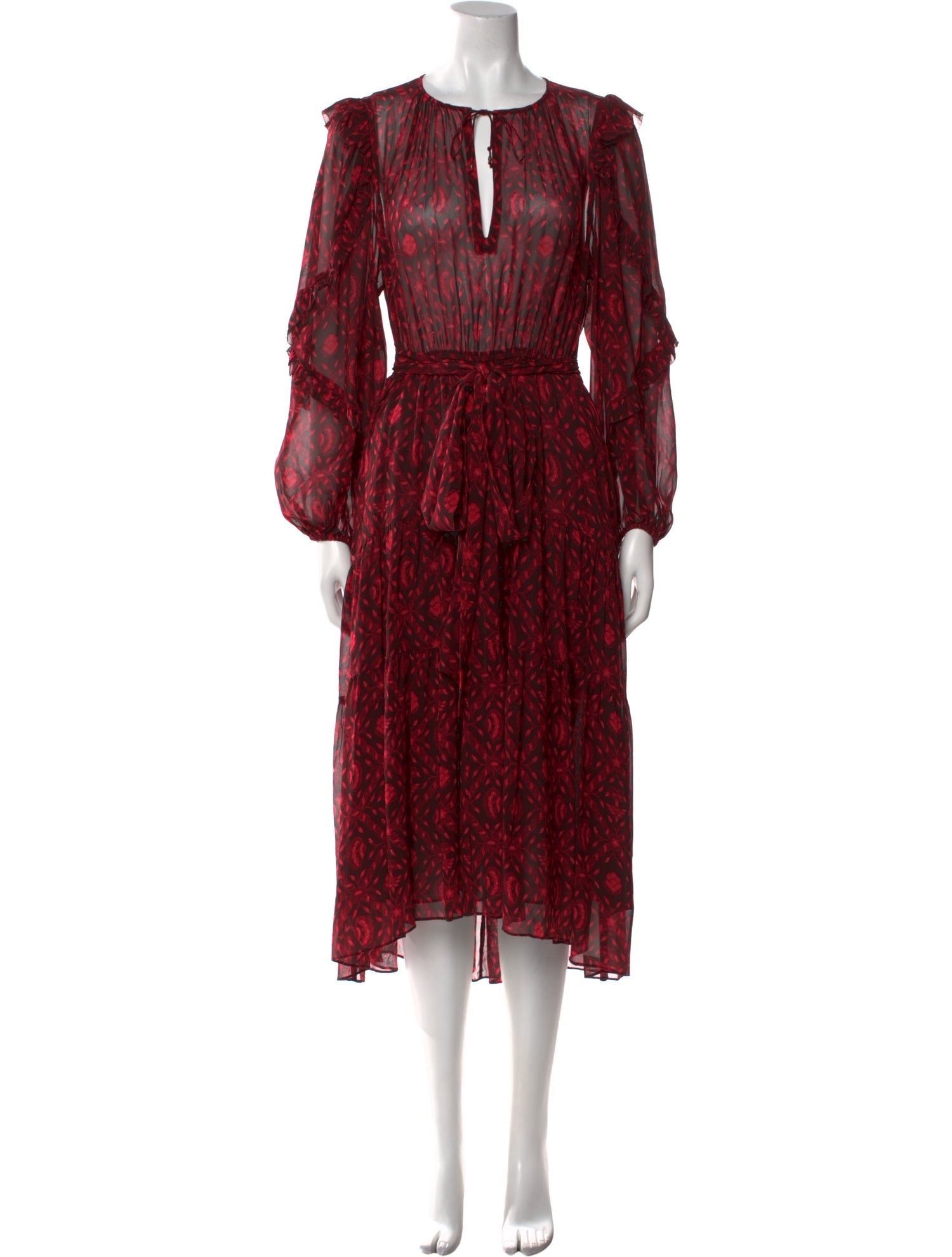 Ulla Johnson Silk Midi Length Dress