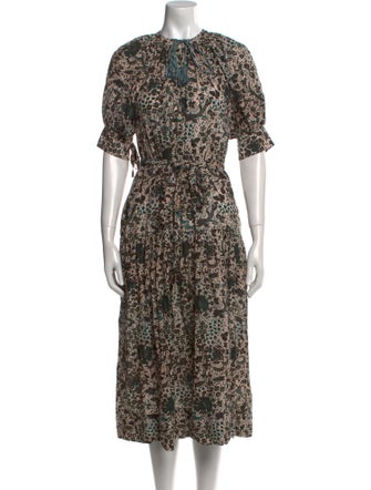 Ulla Johnson Printed Midi Length Dress