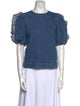 Ulla Johnson Crew Neck Short Sleeve Blouse