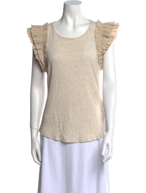 Ulla Johnson Scoop Neck Short Sleeve Top