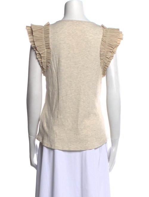 Ulla Johnson Scoop Neck Short Sleeve Top