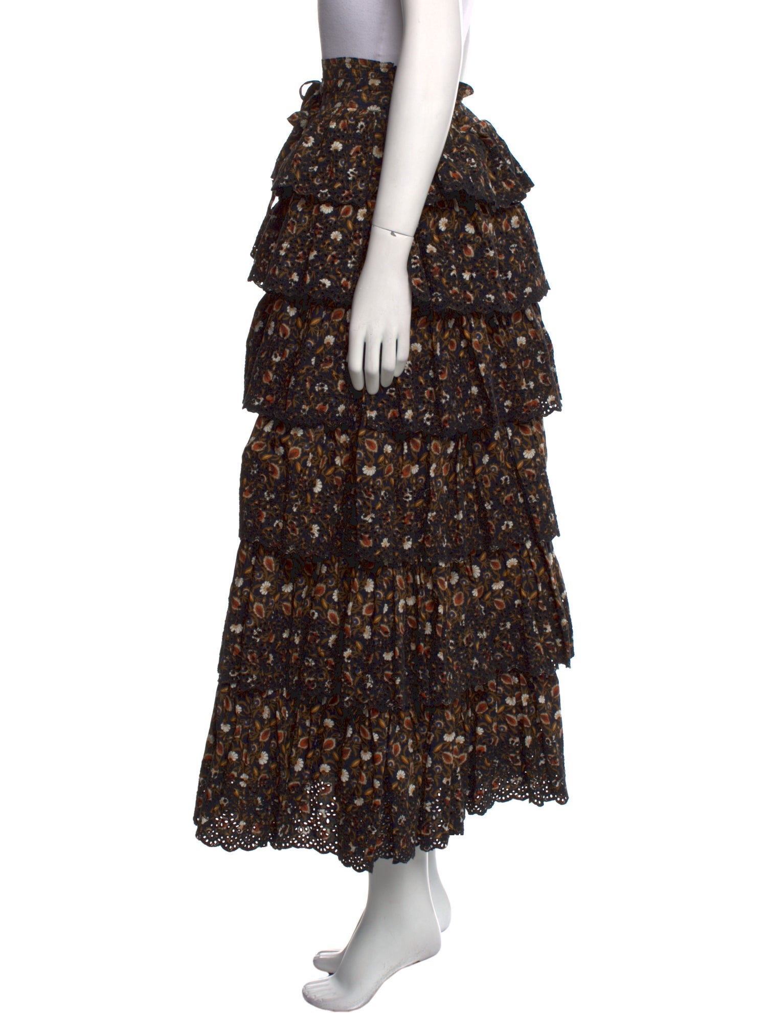 Ulla Johnson Printed Midi Length Skirt w/ Tags