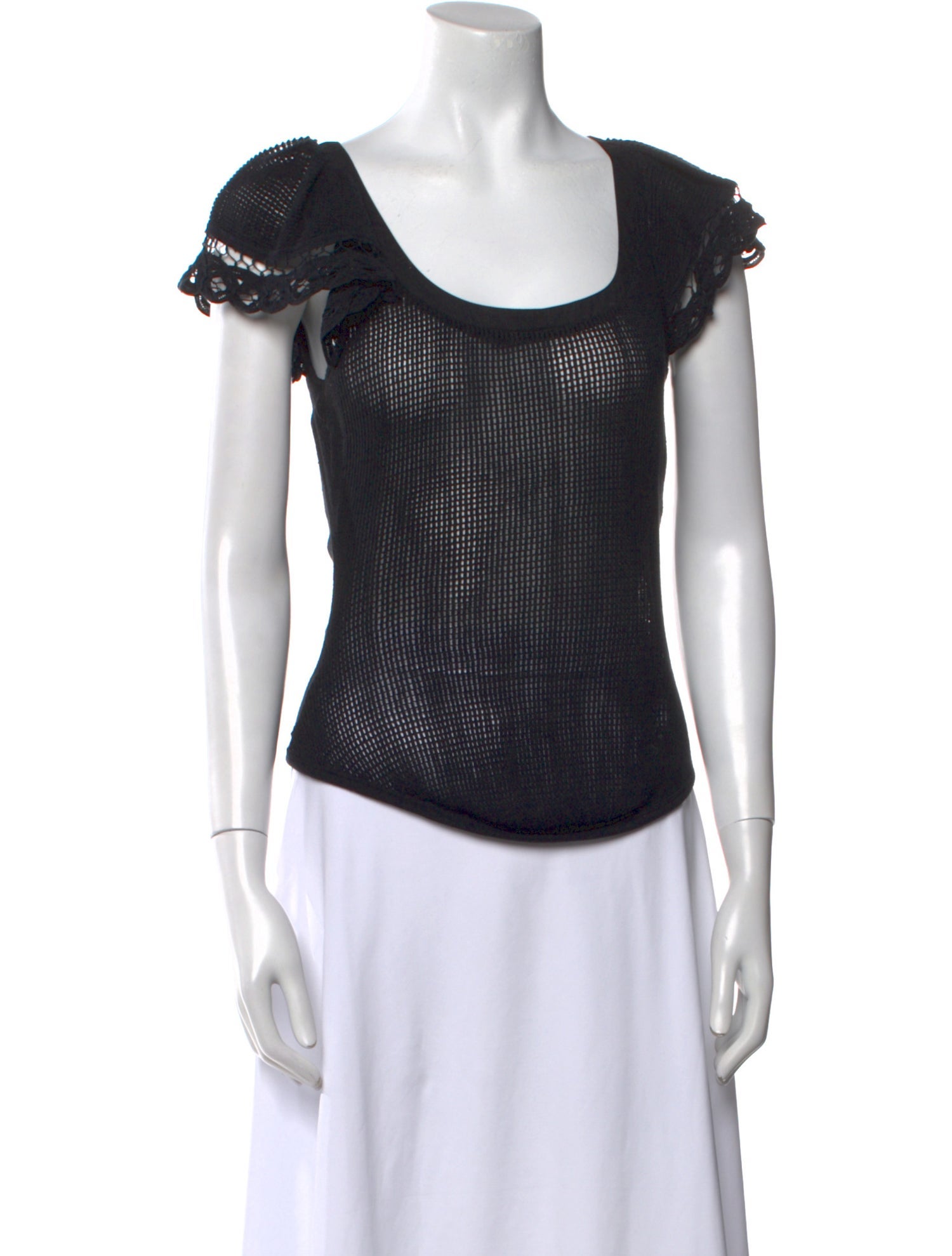 Ulla Johnson Scoop Neck Short Sleeve Top