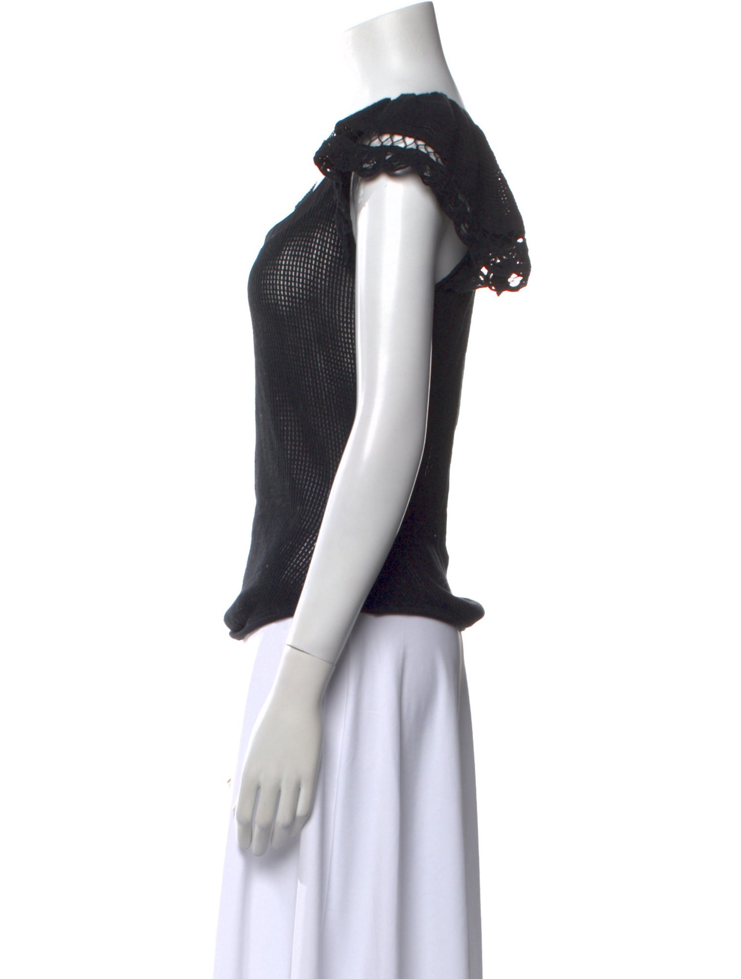 Ulla Johnson Scoop Neck Short Sleeve Top